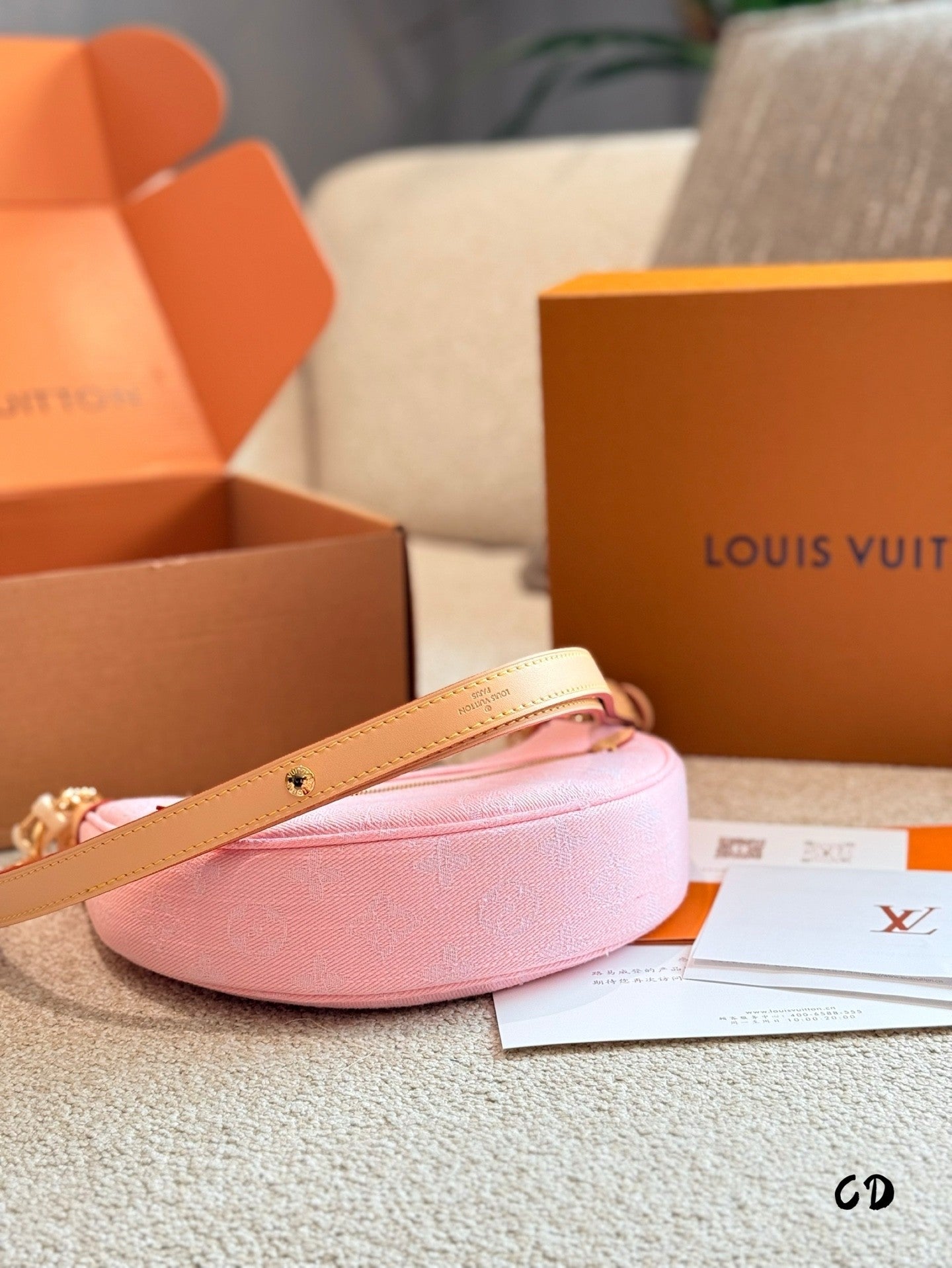 Pink Hand  carry and Armpit Bag