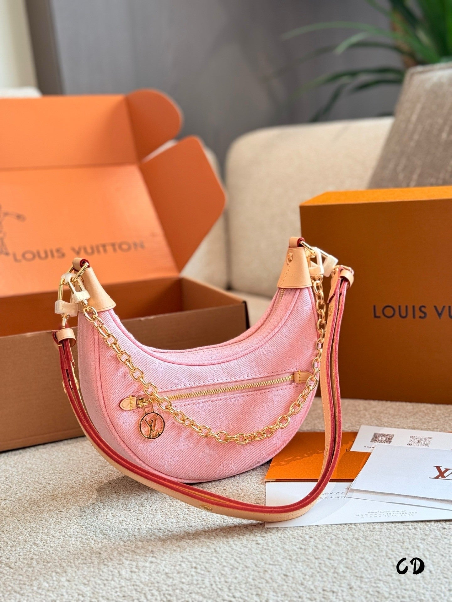 Pink Hand  carry and Armpit Bag