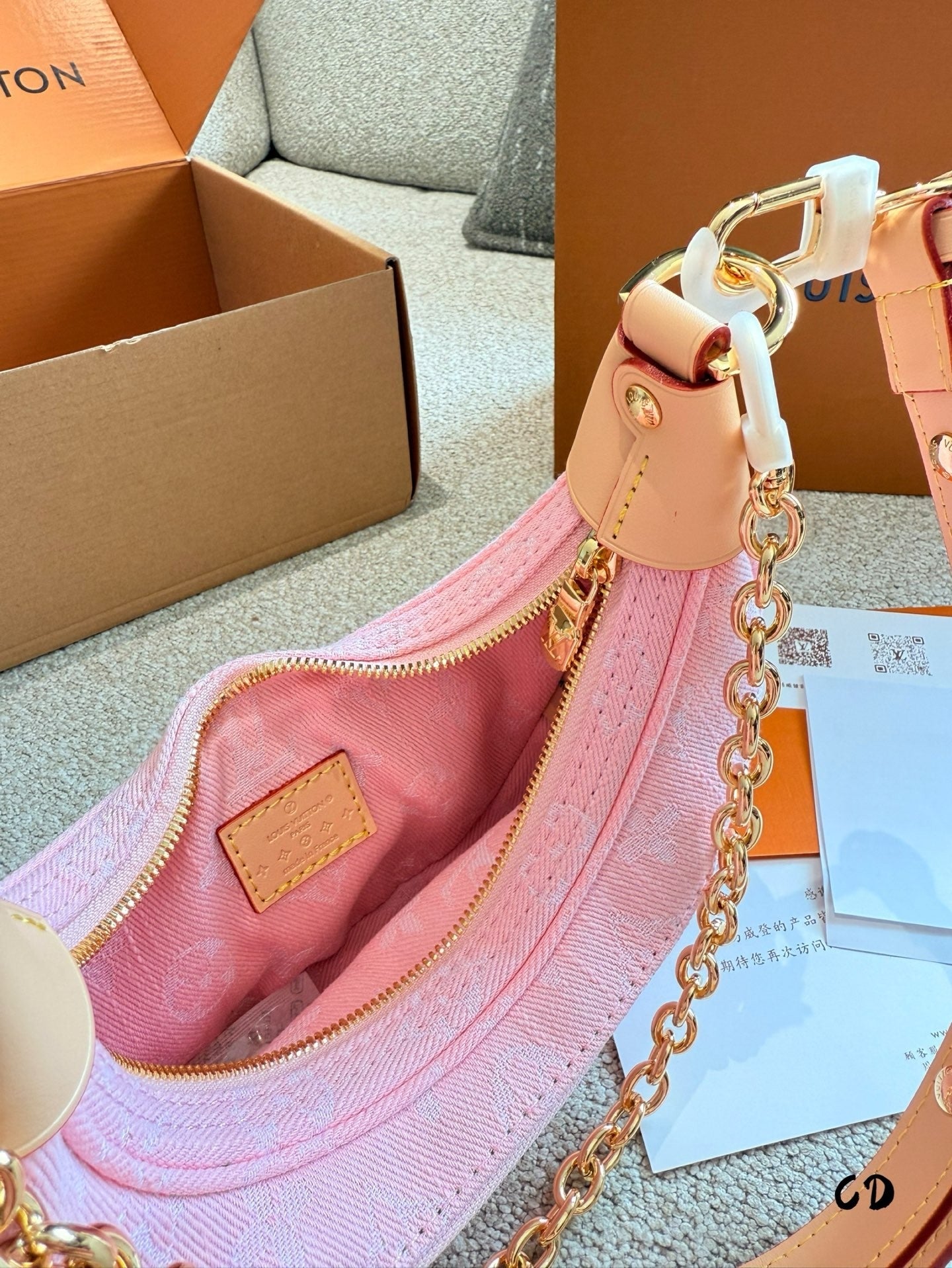 Pink Hand  carry and Armpit Bag