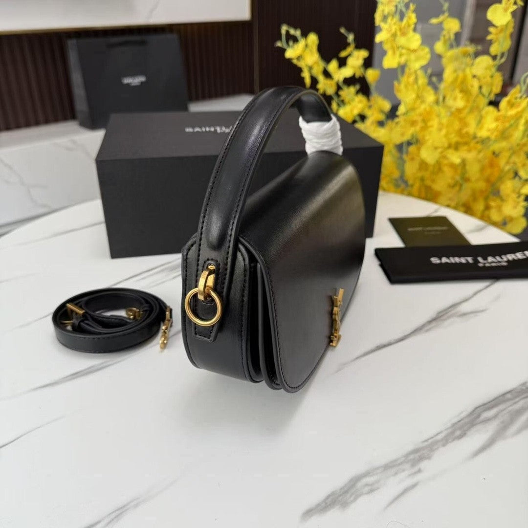 Black Leather Handbag