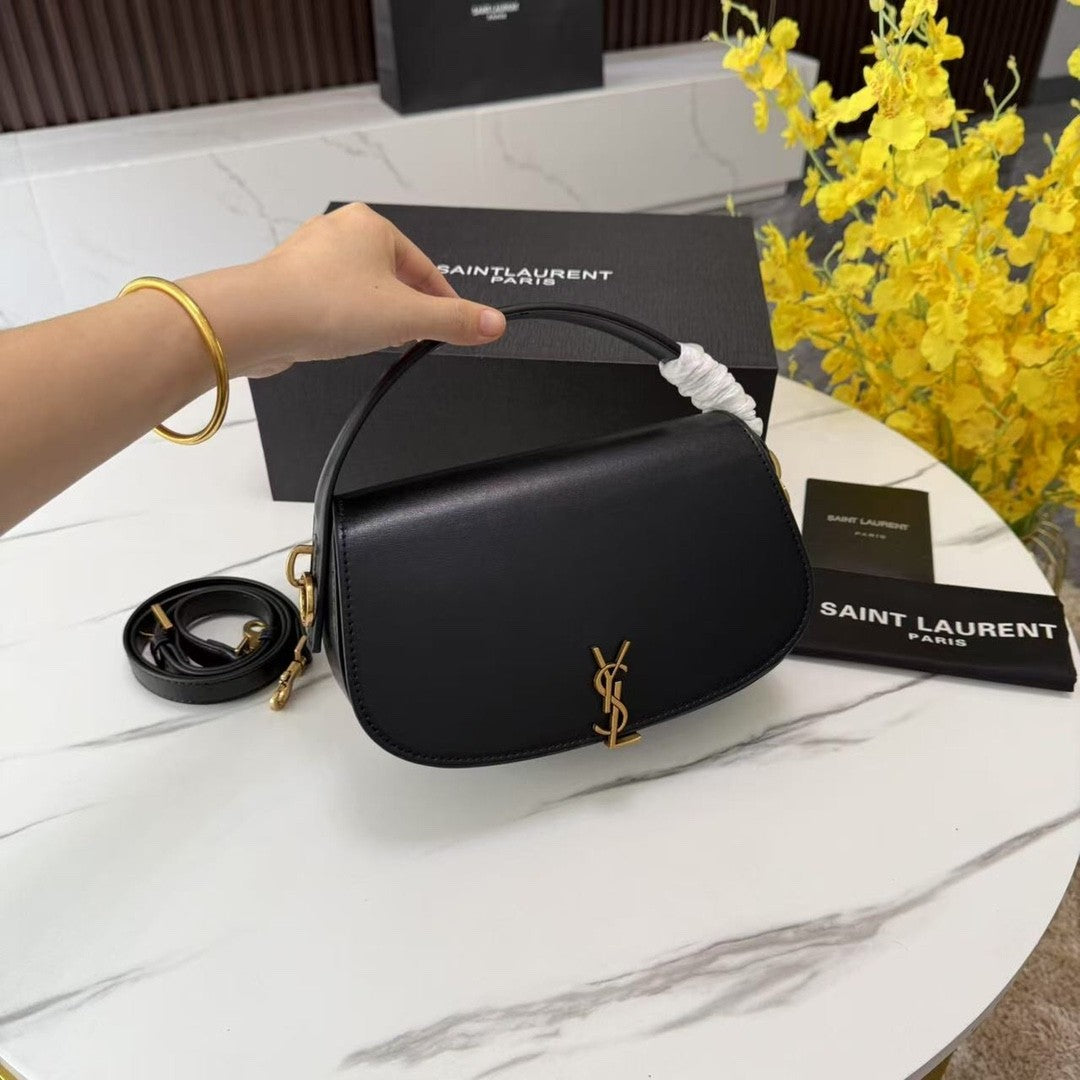 Black Leather Handbag