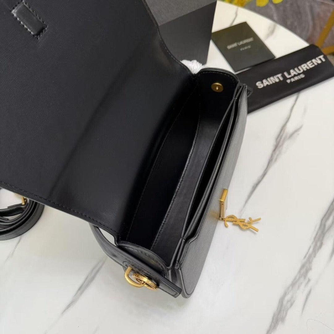 Black Leather Handbag