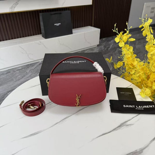 burgundy Leather Handbag