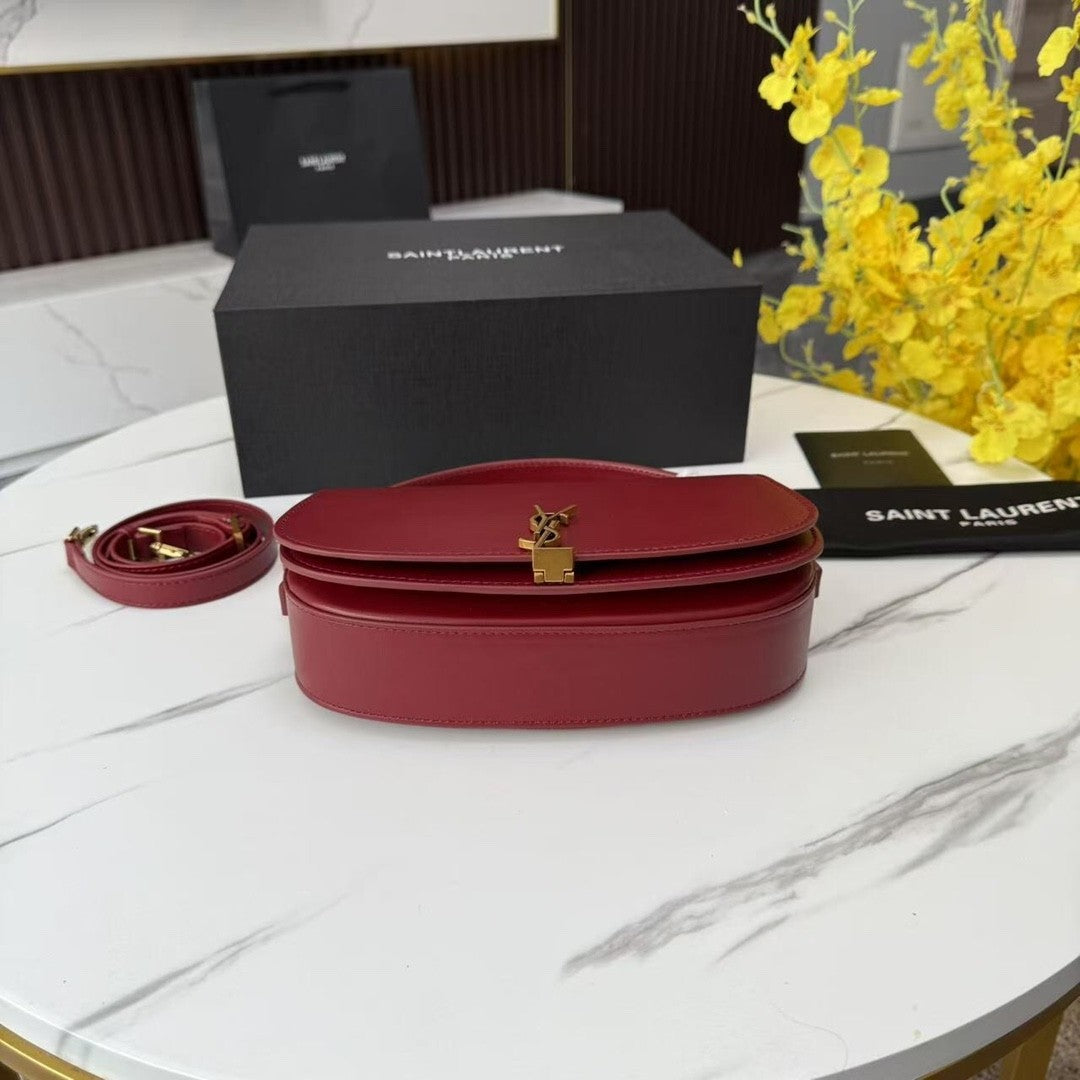 burgundy Leather Handbag