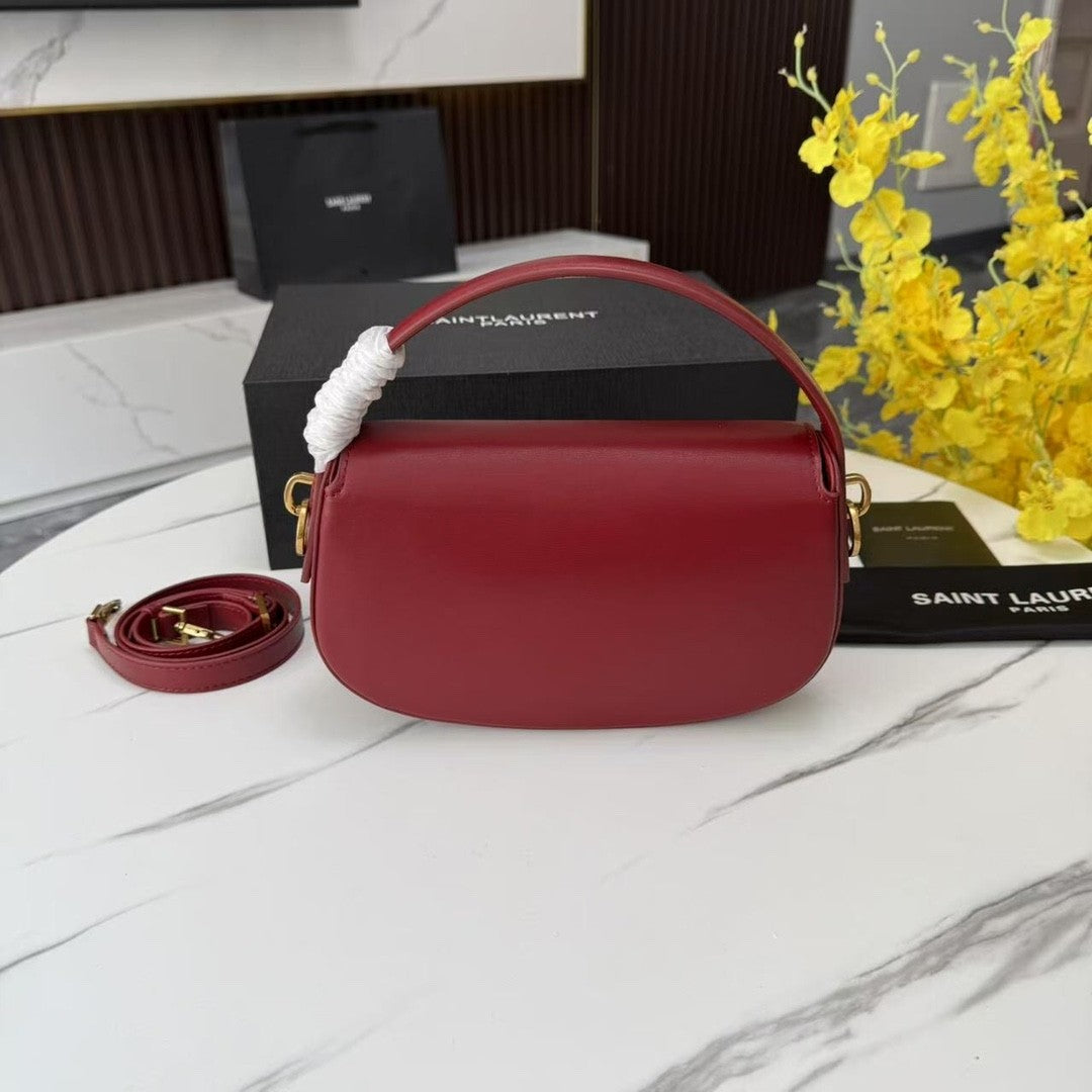 burgundy Leather Handbag