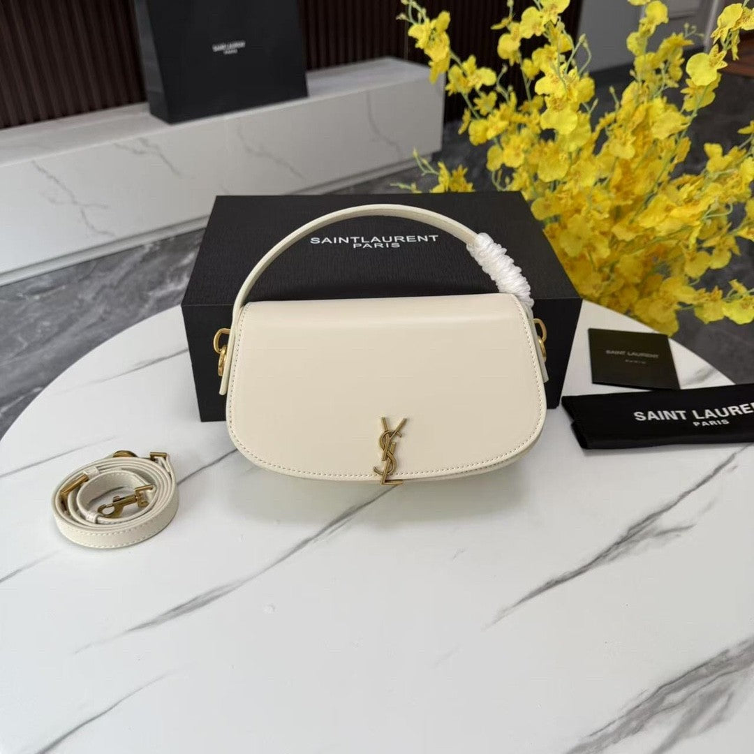White Leather Handbag