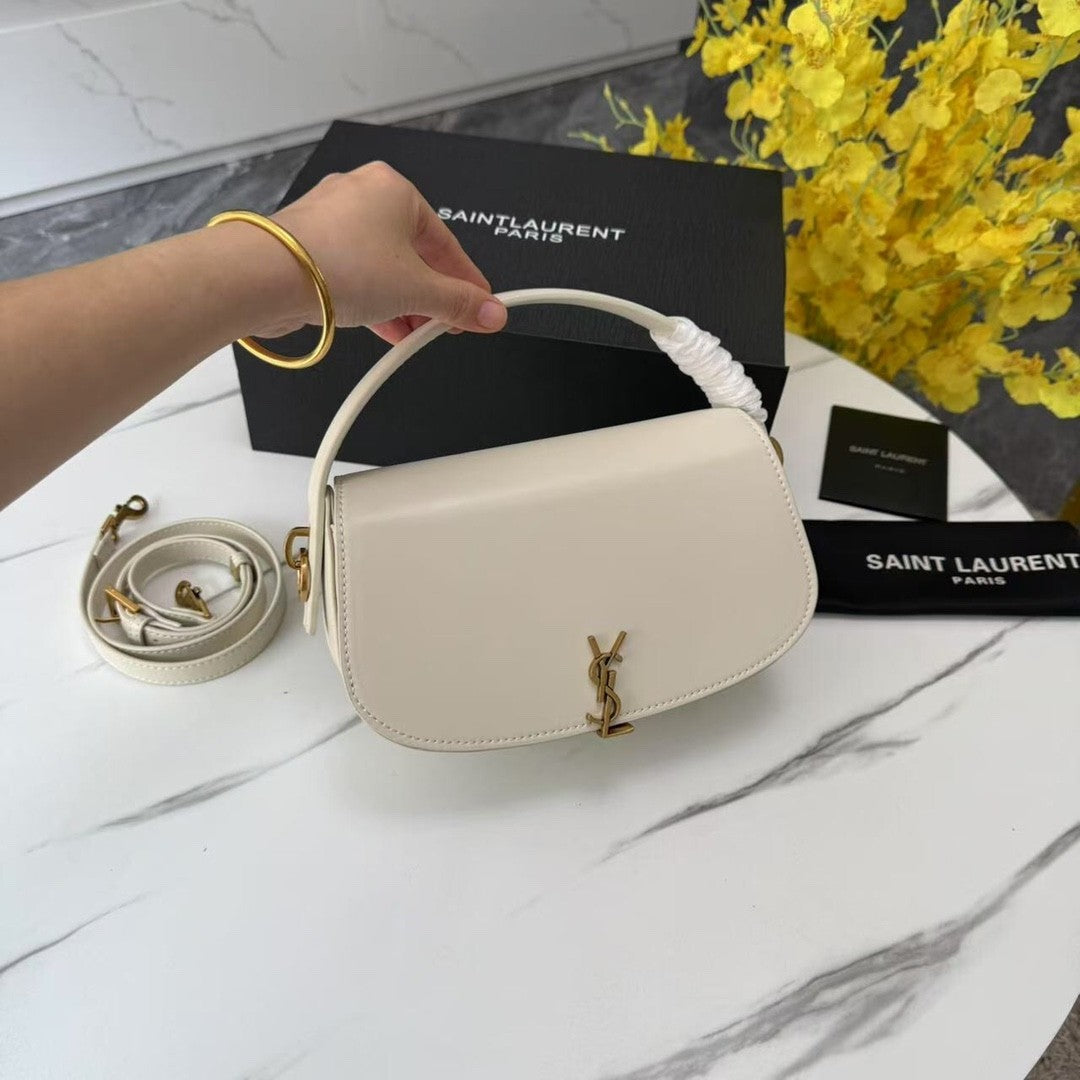 White Leather Handbag
