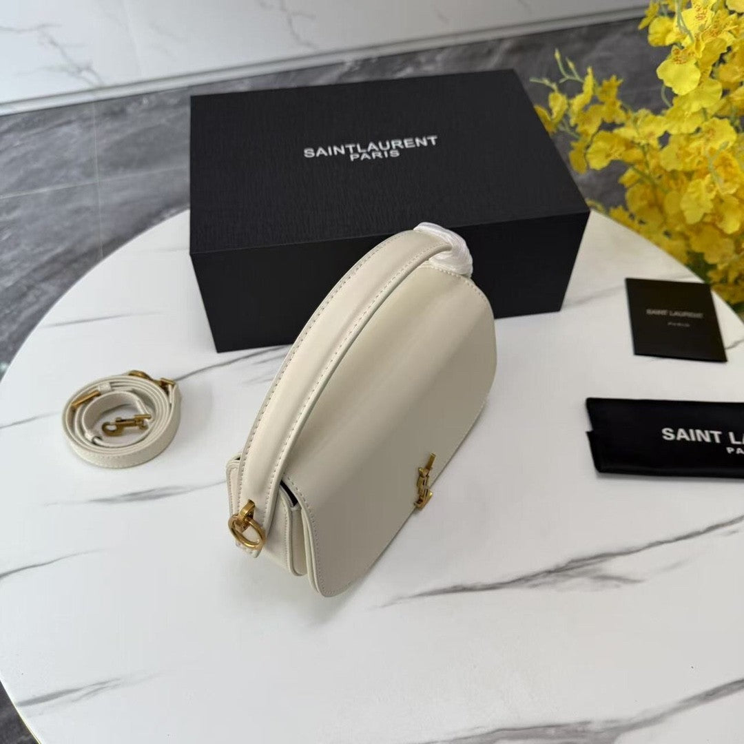 White Leather Handbag