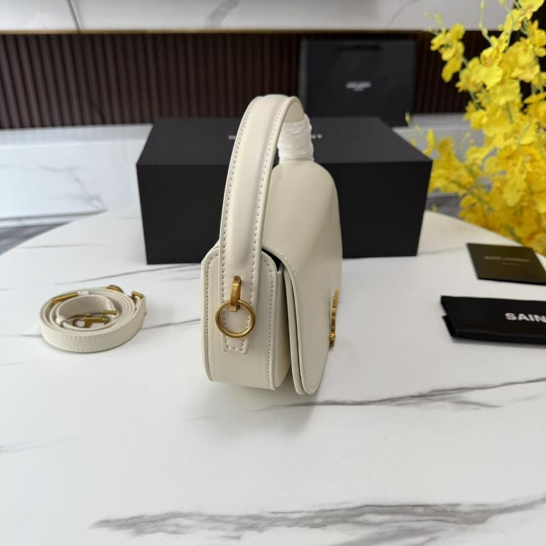 White Leather Handbag