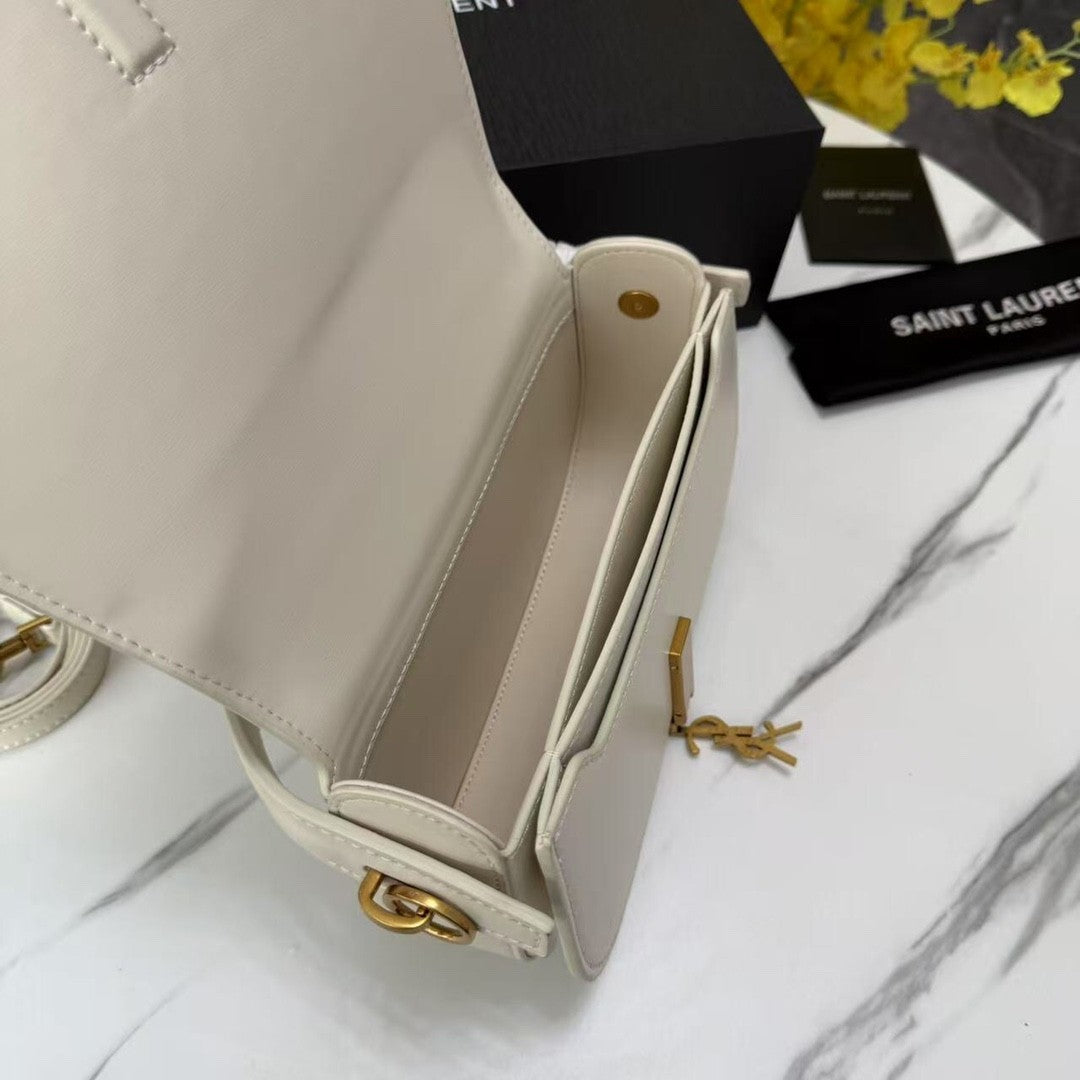 White Leather Handbag