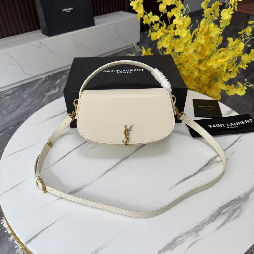 White Leather Handbag