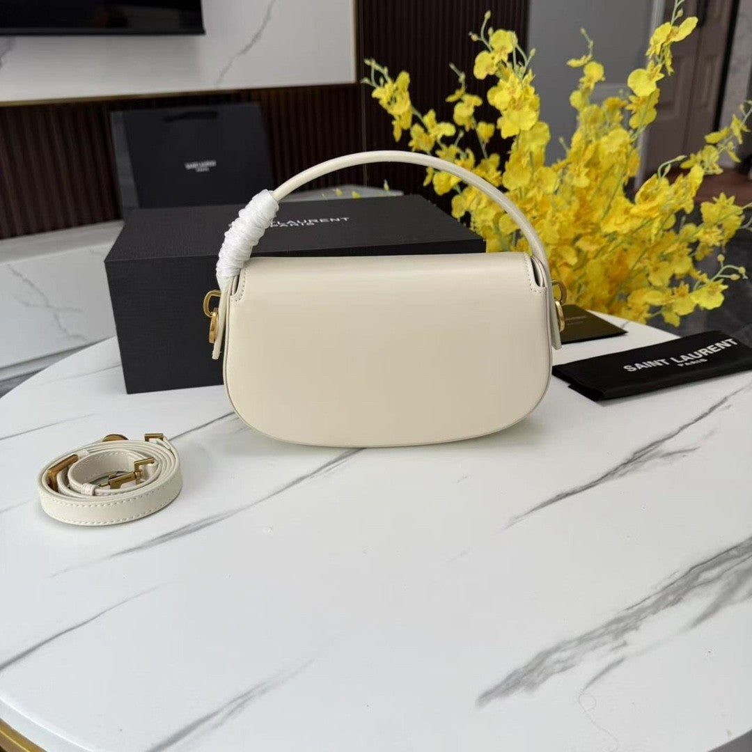 White Leather Handbag