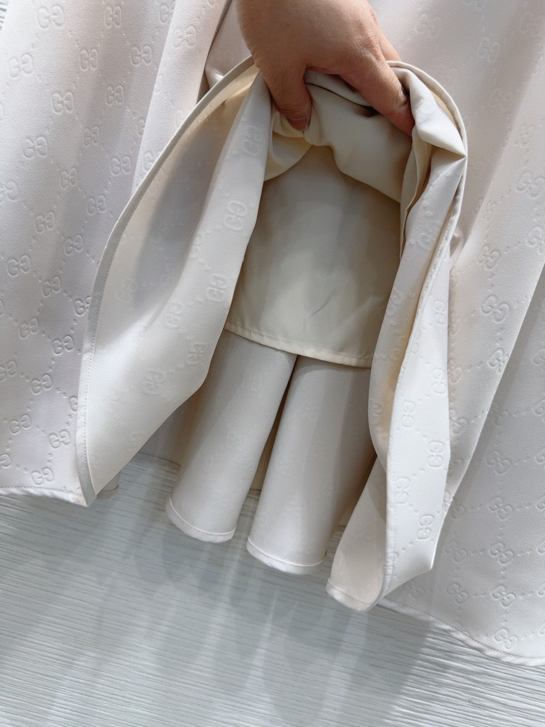 Alphabet Webbing Jacquard Umbrella Skirt