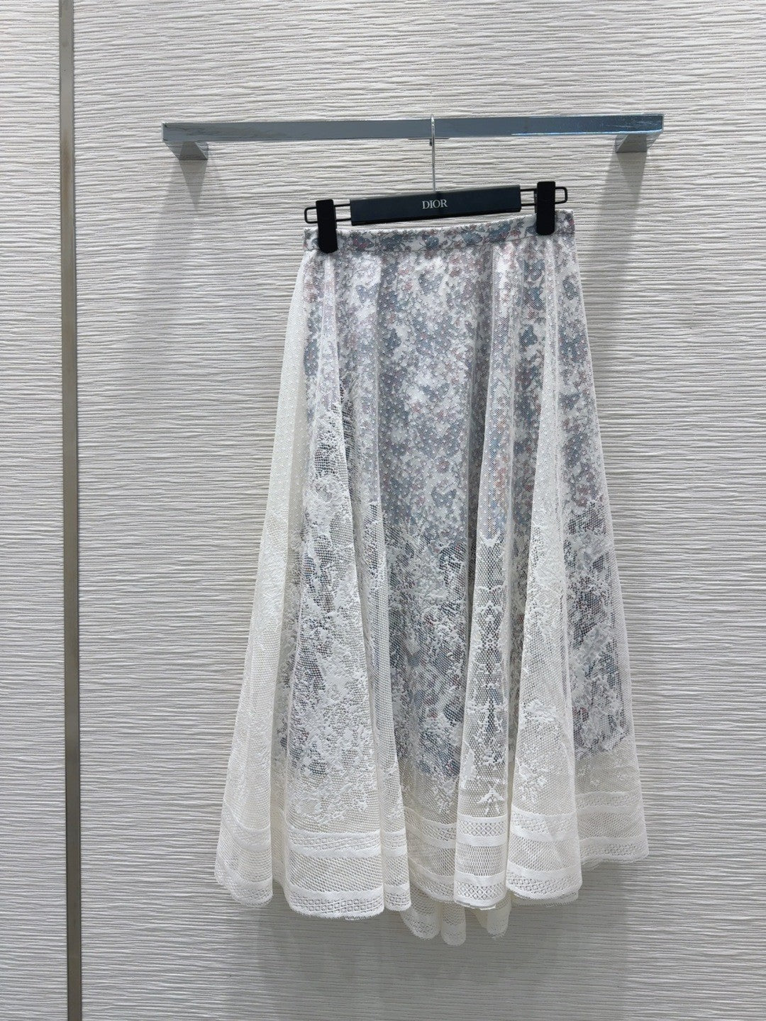 Lace Double Layered Midi Skirt