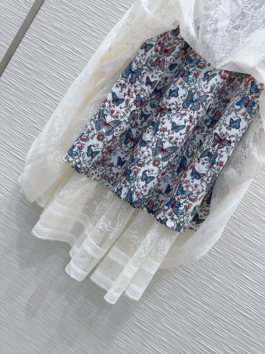 Lace Double Layered Midi Skirt