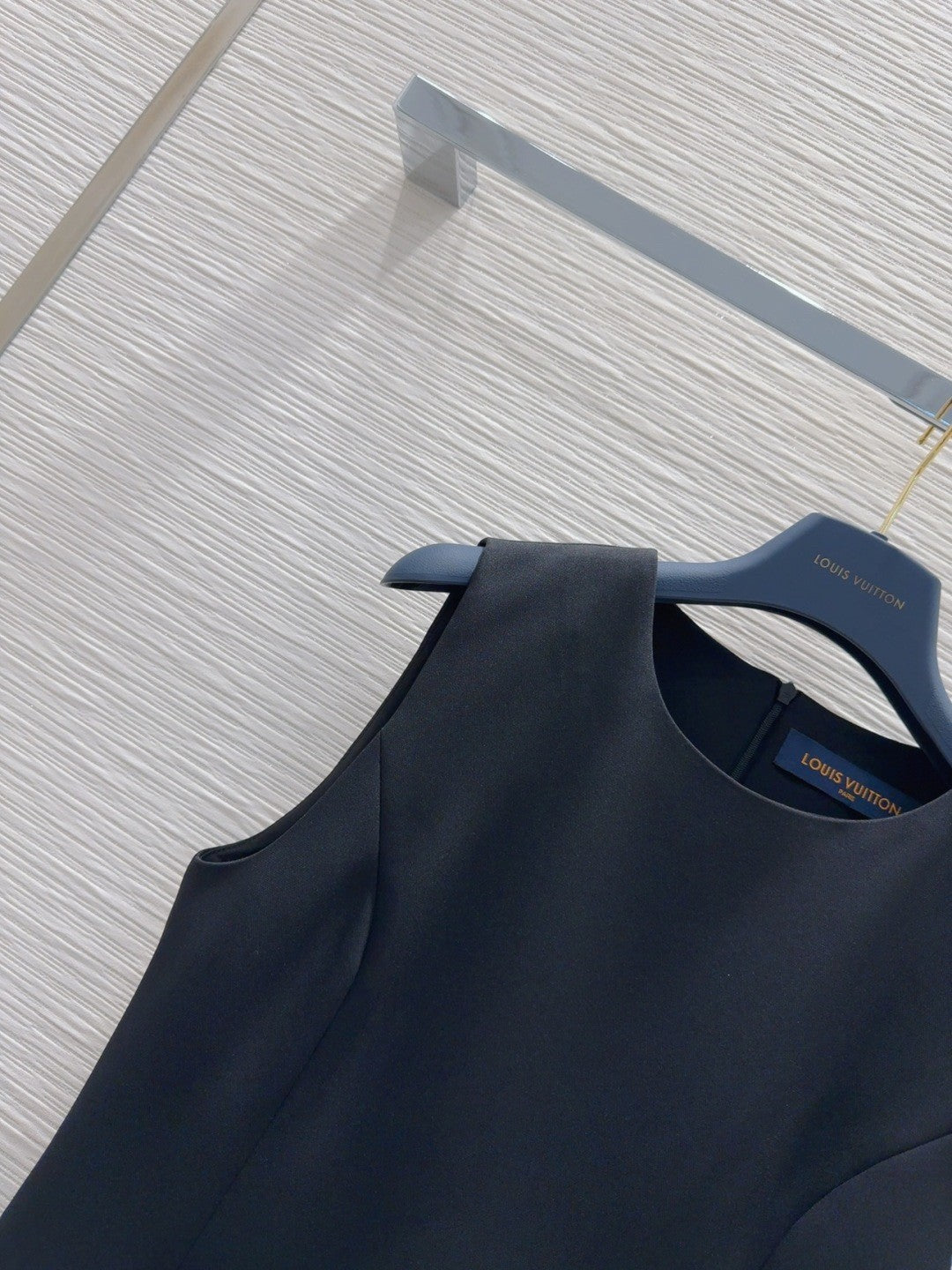 Black Paneled Acetate Dress