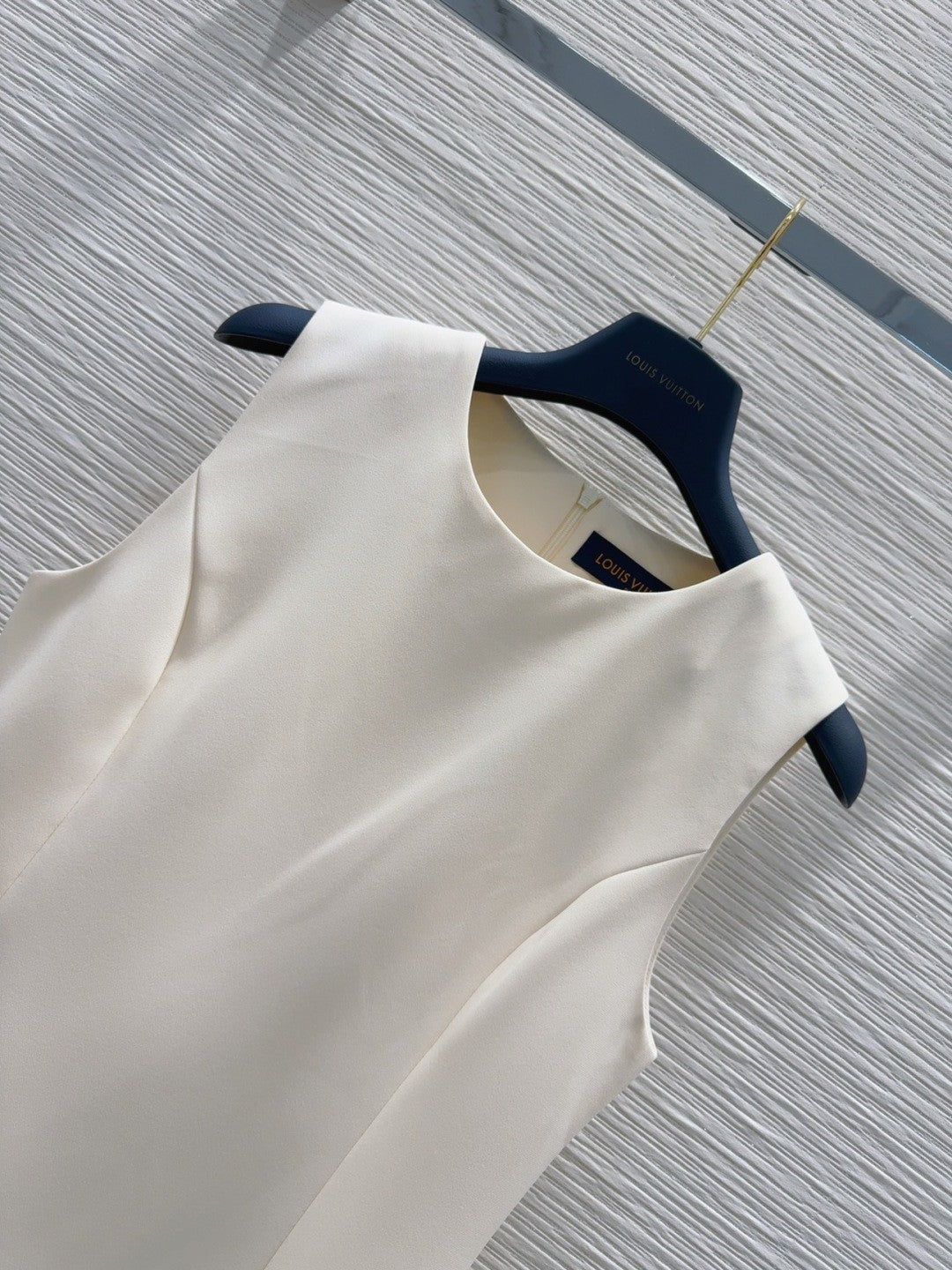 White - Paneled Acetate Dress