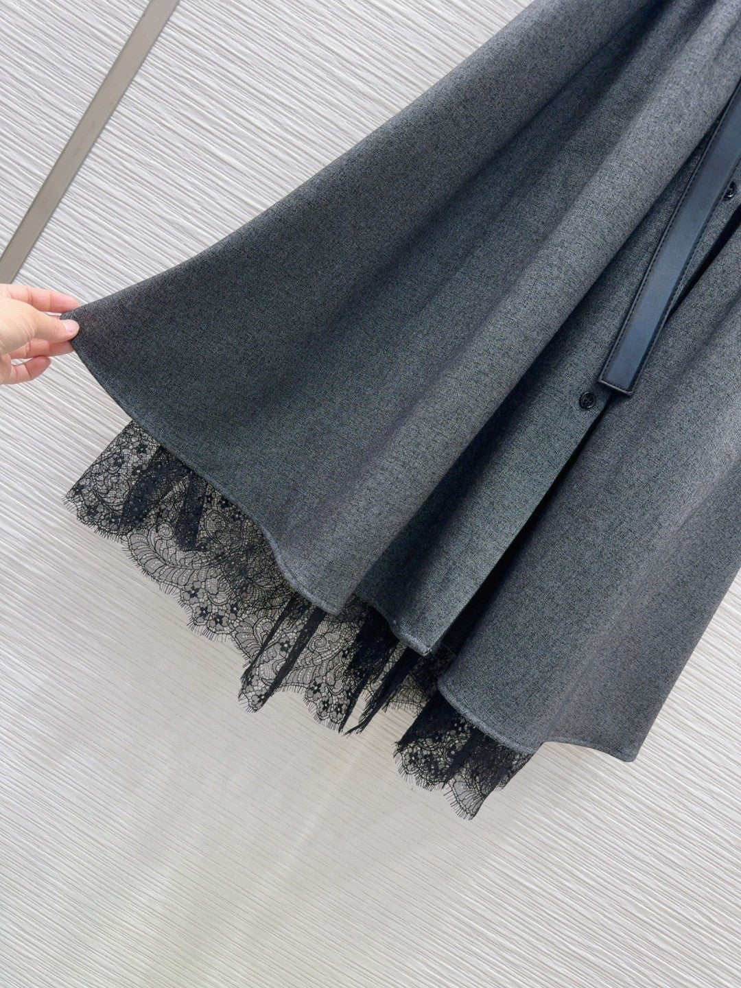 Grey Sleeveless Shirtdress