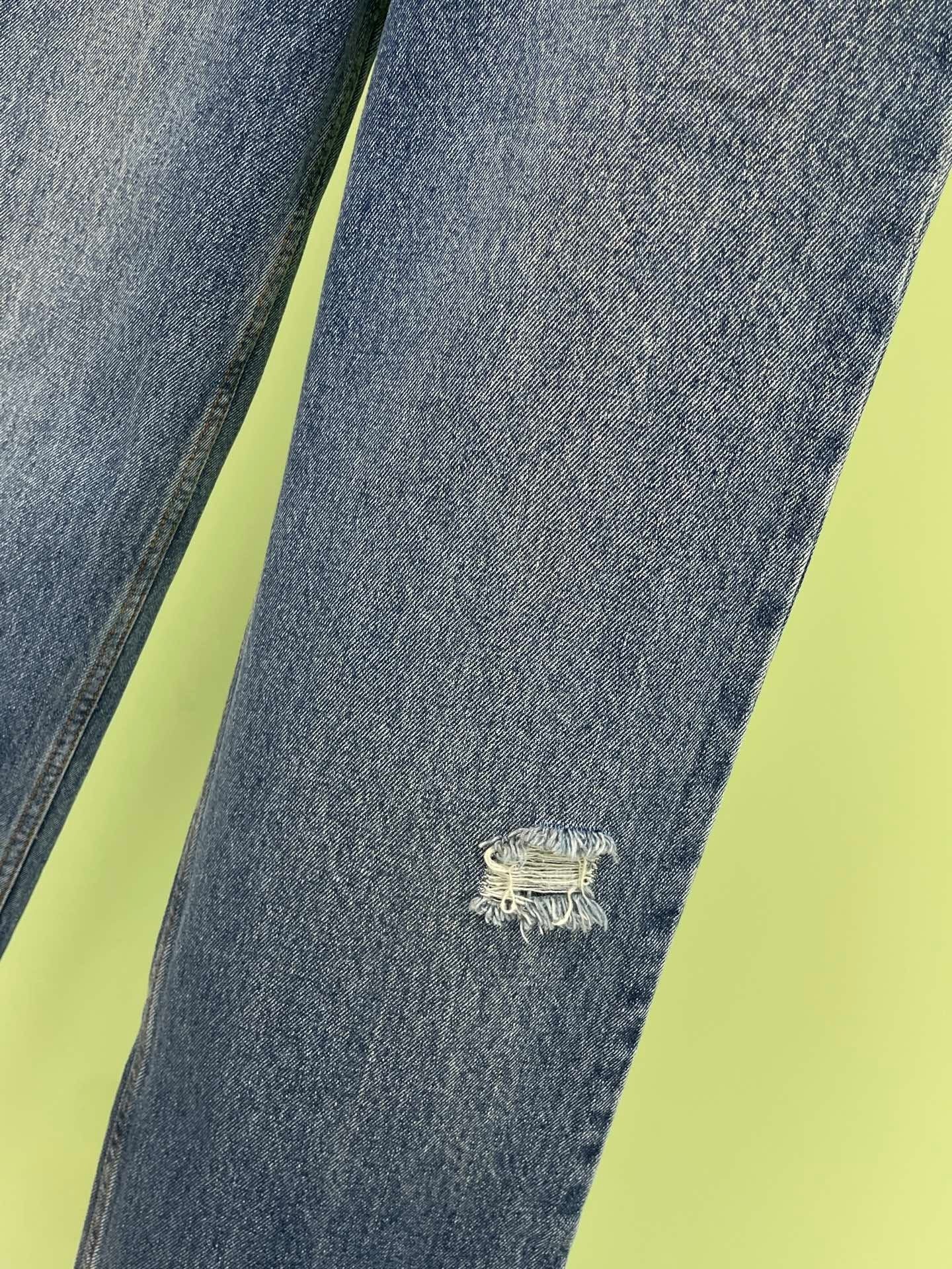 Straight-fit faded jeans