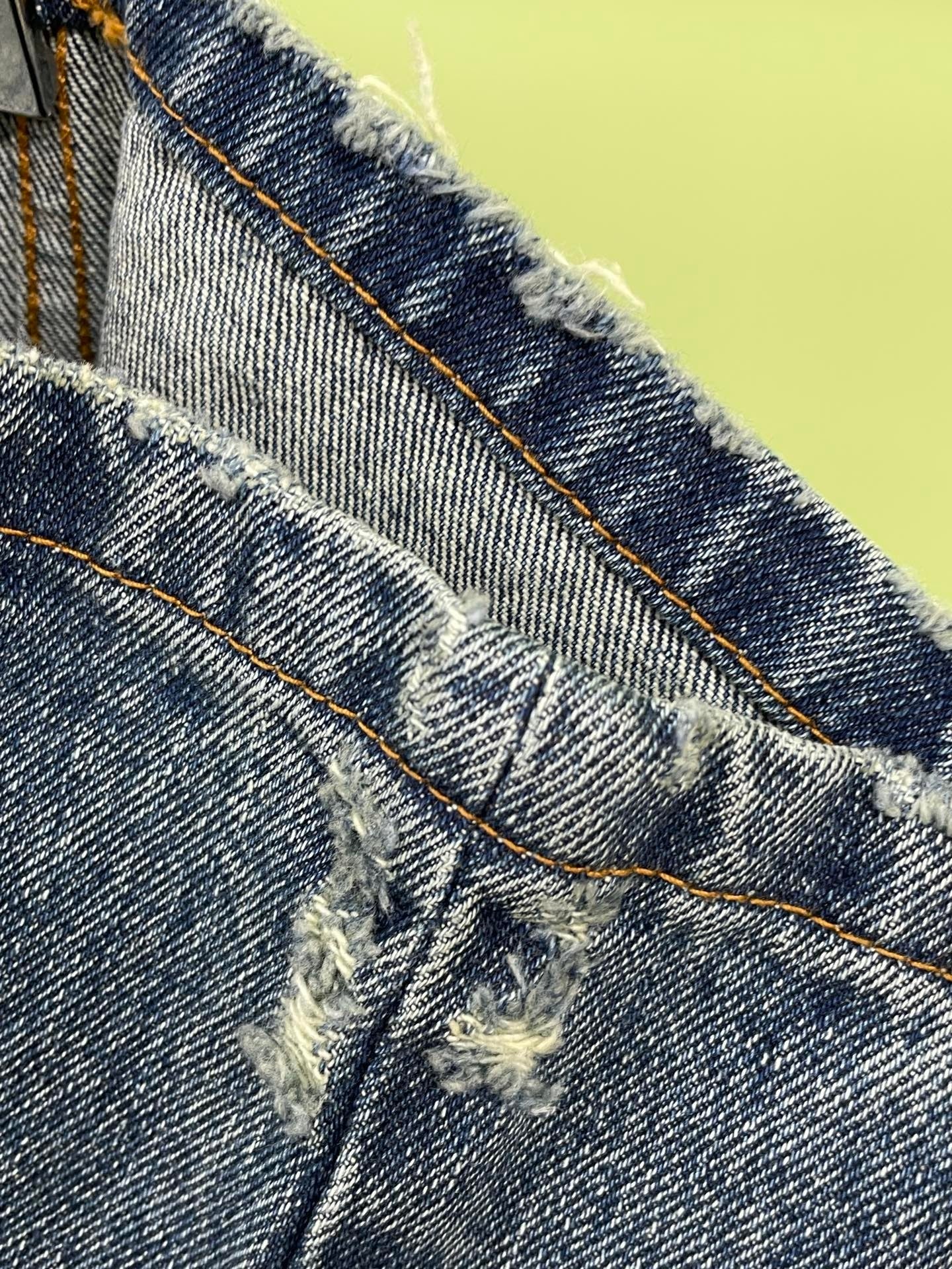 Straight-fit faded jeans