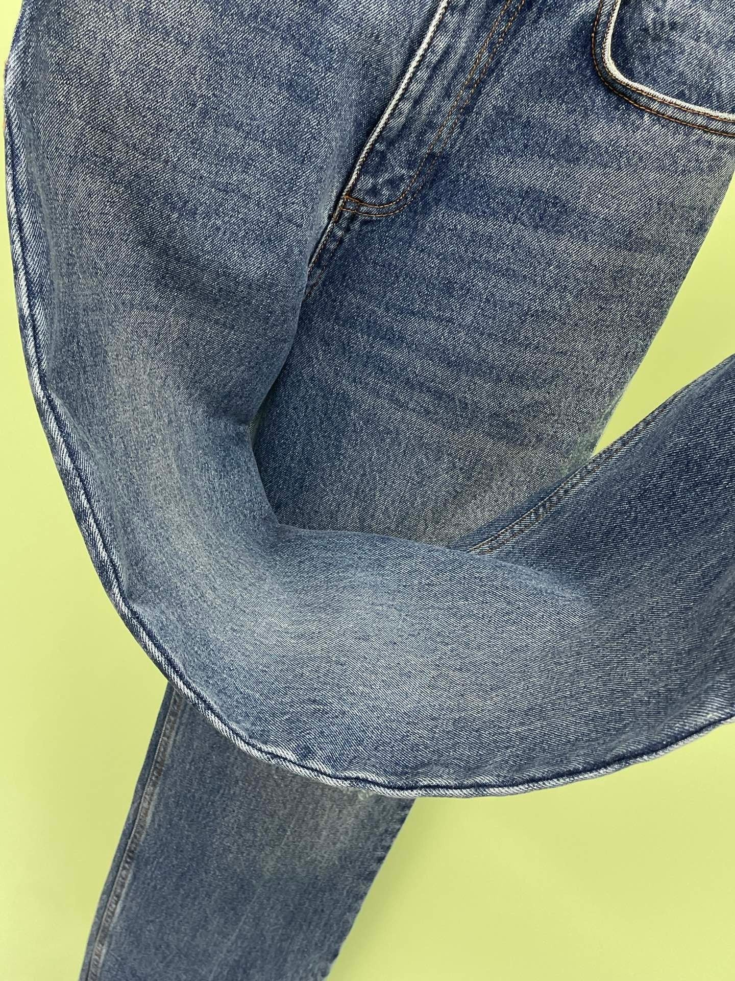 Straight-fit faded jeans