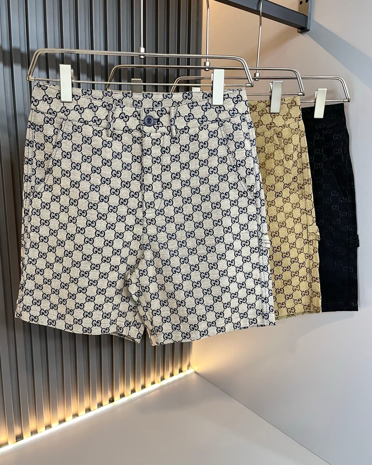 Washered Denim Shorts with Letter Print