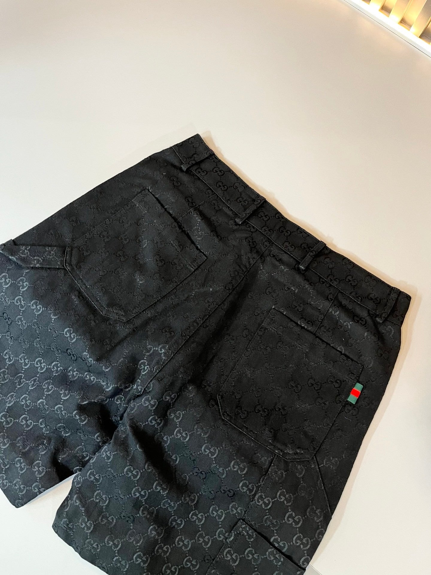 Washered Denim Shorts with Letter Print