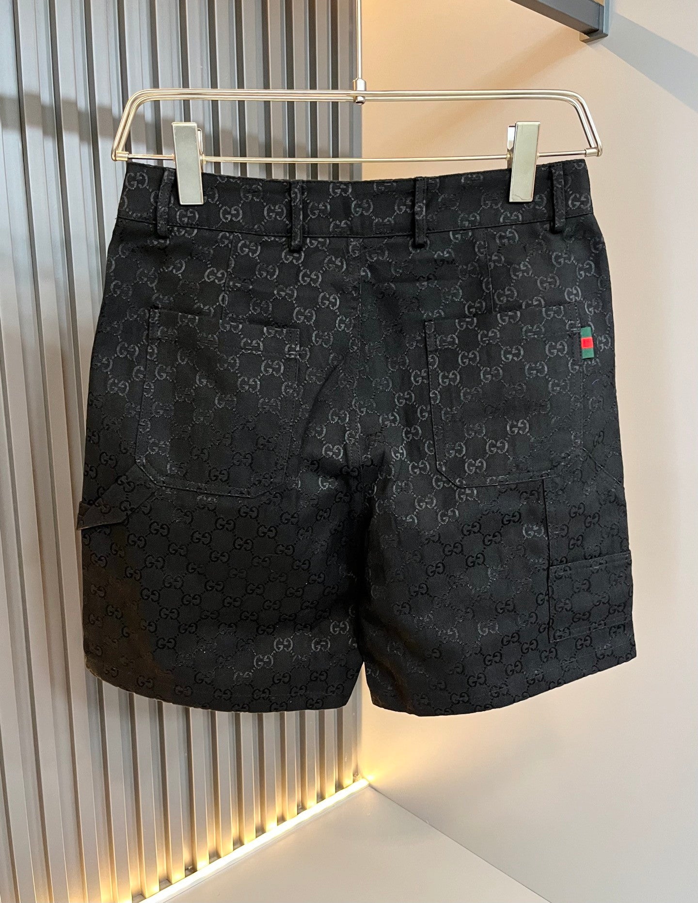 Washered Denim Shorts with Letter Print