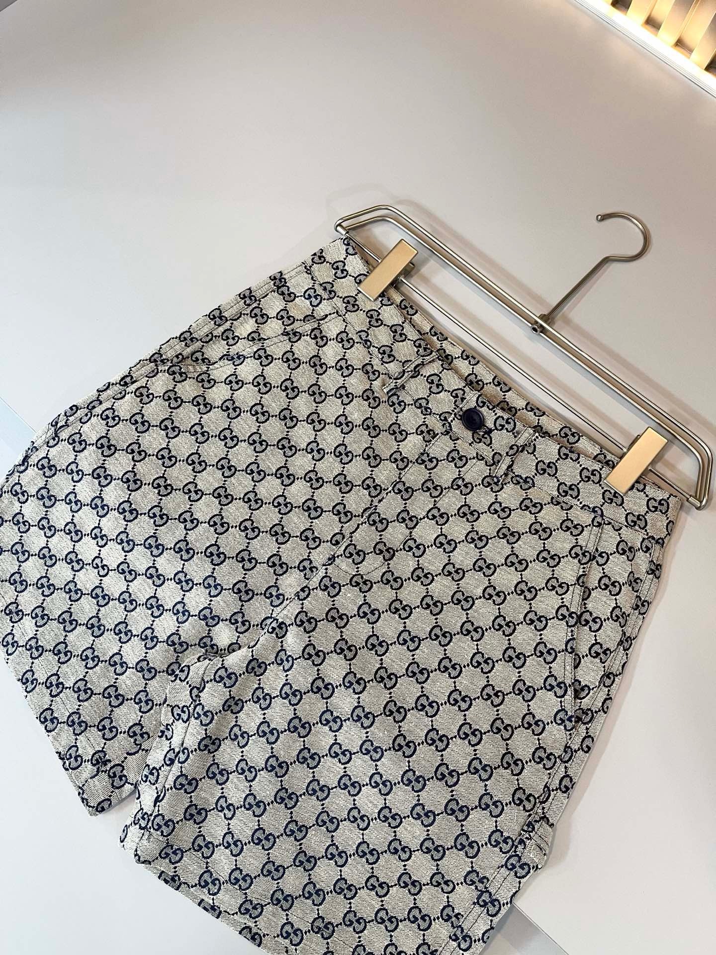 Washered Denim Shorts with Letter Print